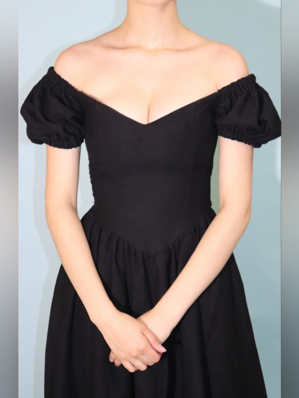 Fashion Brand Company Virgin Gown In Black